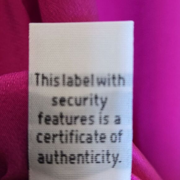 Diane Von Furstenburg Harlow Silk Blouse Top Size 12 Pink Roll Tab Button Down - Picture 7 of 16